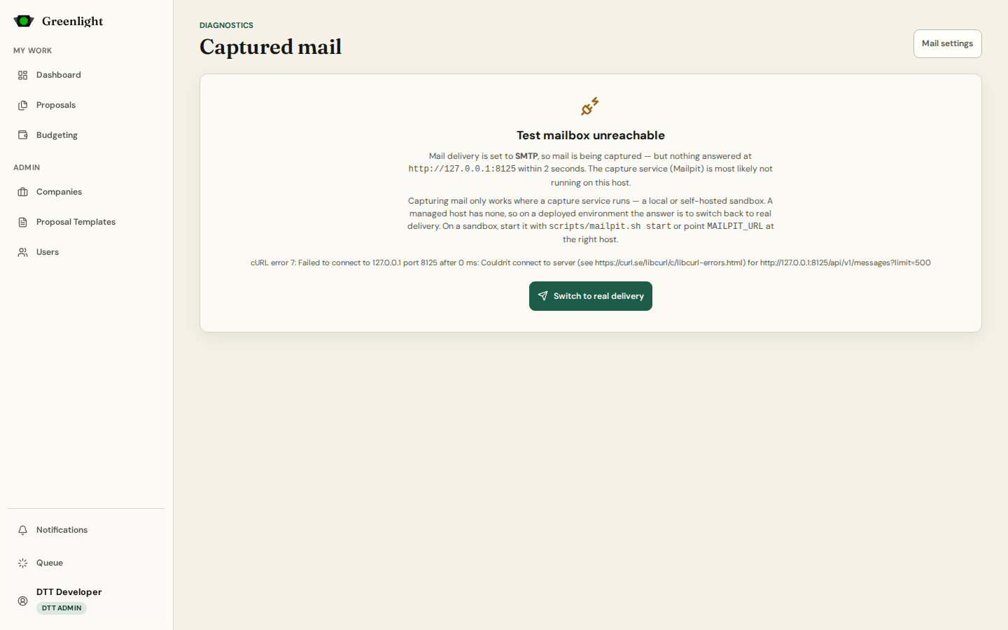 Captured mail screenshot